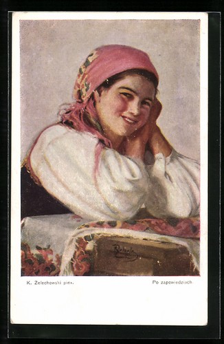 Carte postale jeune - , polonais