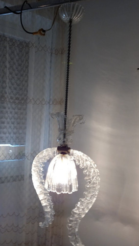 Lustre vintage old chandelier - old,
