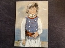 CP IMAGES PAYS BRETON PETIT GARCON D'UN PECHEUR DE PLOARE PAR MONCHAUX