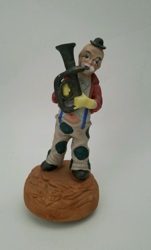 Vintage ceramic musical clown - vintage,