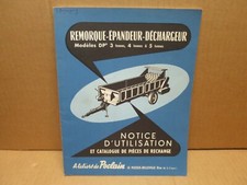 AGRICULTURE TRACTEUR catalogue publicitaire remorque épandeur POCLAIN 1958