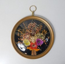 Cadre en verre bombé fleurs