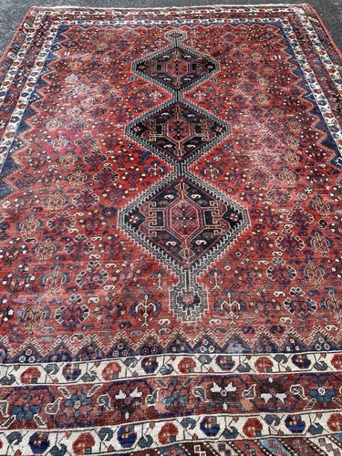 Ancien tapis 290x215cm shirâz - 290x215cm,
