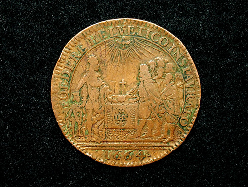 Jeton 27mm louis xiv 1664 - jeton,
