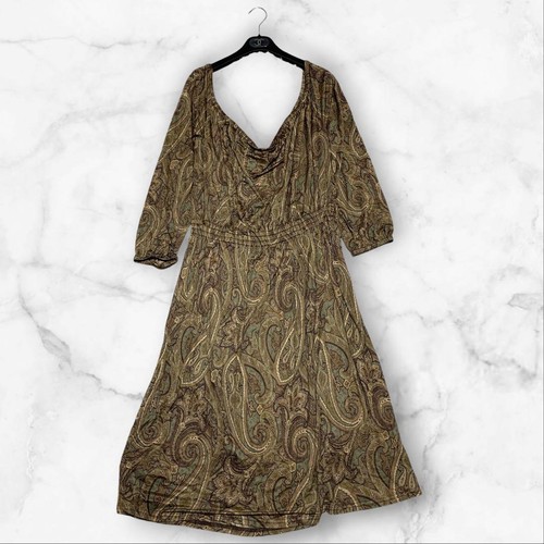 Robe longue cachemire - , vintage