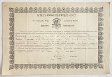 Certificat d'authenticité de