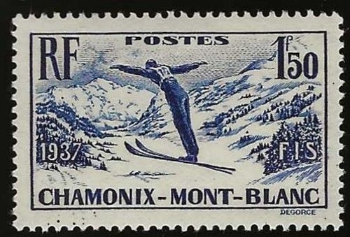 Timbre france 334 chamonix - france,