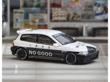 HONDA Civic (EG6) - No Good JDM  - black / white - Street Weapon 1:64