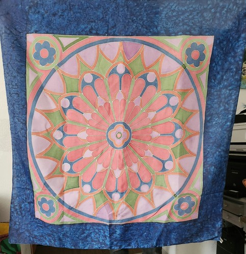 Foulard soie peint la - peint,