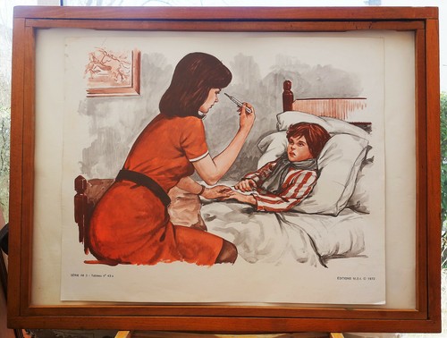 Ancienne affiche scolaire mdi - scolaire,
