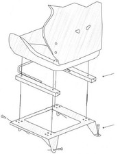 Kit de fixation specifique compatible avec Siege baquet compatible avec VW Golf 