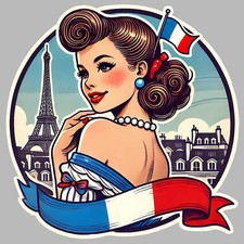 STICKER PIN UP PARIS FRANCE