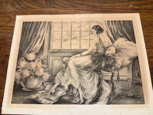 Lithographie art déco j - art,