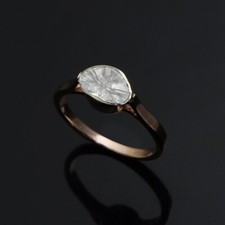 Bague en diamant Polki, argent