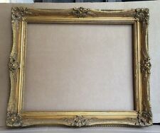 CADRE ANCIEN BOIS STUC DORÉ  format pour chassis 53 x 43 cm  STYLE LXV