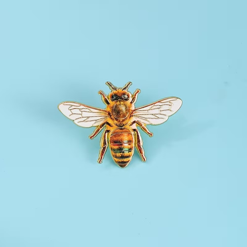 Bijou abeille emaillée pin - abeille, emaillée,