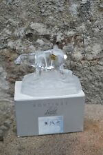 Ours Polaire Cristal d'Arques dans sa boîte d'origine NEUF 1994 14X9X8,5cm.