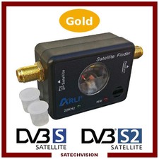 Pointeur Satellite Satfinder ARLI DVB-S DVB-S2 avec Connectique en Plaqué Or