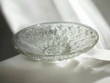 Élégante Coupe En Verre Taillé Centre De Table Coupe Fruit Vintage