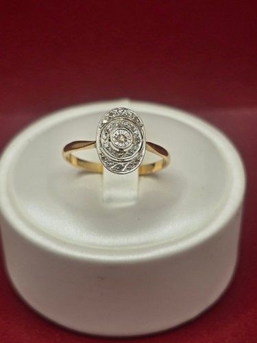 Bague ancienne jaune et - or,