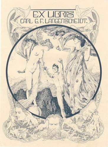 Exlibris livre planche franz - exlibris,