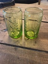 Lot de 2 VERRES COCA COLA DESIGN CANETTE COLLECTOR  MAC DO MC DONALD'S 2007