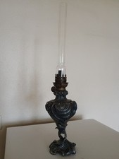 Lampe à pétrole Art Nouveau - 25cm régule - cheminée verre cristal supérieur