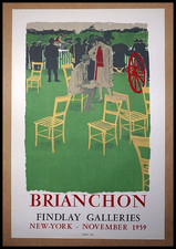 Maurice BRIANCHON : Findlay Galleries New York, affiche en litho originale 1959