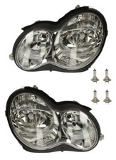 PHARE AVANT GAUCHE + DROIT PNEUMATIQUE + AMPOULES MERCEDES C W203 S203 04-07
