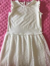 ROBE BLANCHE BI MATIERE FILLE "IKKS" NEUVE 12 ANS