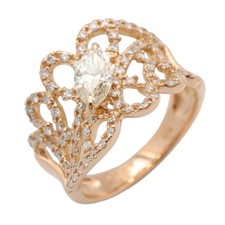 BIJOUX Bague Diamant 18KRG Or