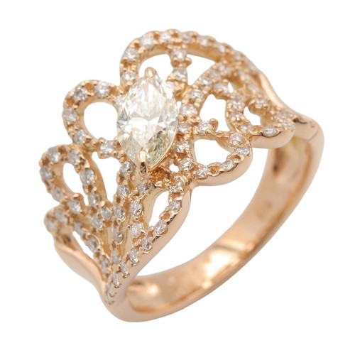Bijoux bague diamant 18krg - bijoux,