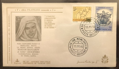 Fdc vatican pope - "pope, john