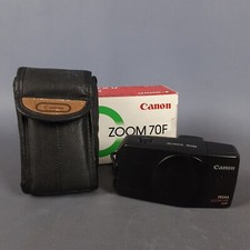 Appareil Photo CANON Prima Zoom 70F Noir Avec Boîte Et Étui Collection Vintage