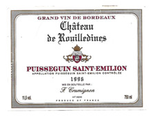 Etiquette vin puisseguin - etiquette, de