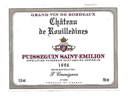 Etiquette vin puisseguin - etiquette,