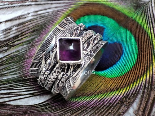 Bague toupie argent - en,