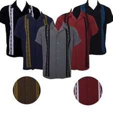 Homme Guayabera Chemise Brodé