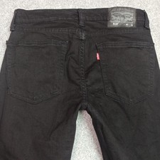 Levis 519 Extreme-Skinny Jeans Hommes W29 L30 (Étiquette : W30 L32) Noir Slim