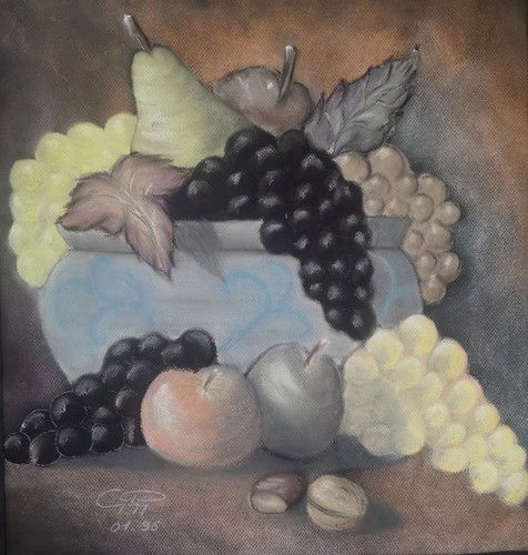Nature morte pastel - pastel, –