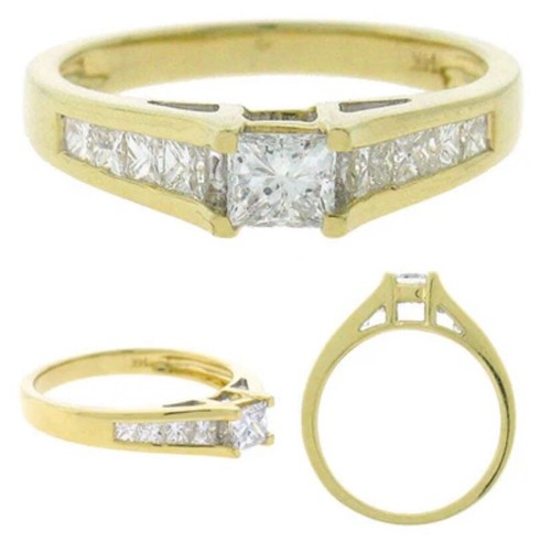 00ct princesse anneau - princesse,
