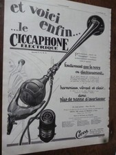  CICCA avertisseur + brosse à dents LENIEF publicité papier ILLUSTRATION 1926