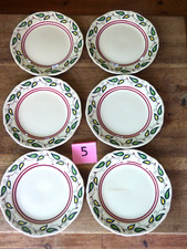 rare série de 6 assiettes