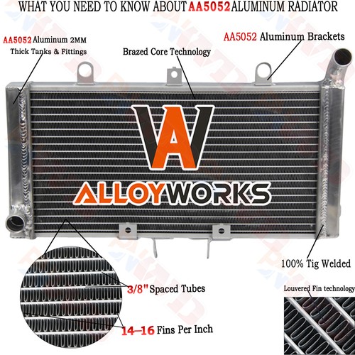 Aluminum motorcycle radiator - aluminum,