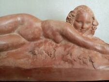 GENNARELLI Amadeo terre cuite nu allonge