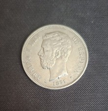 ESPAGNE, 5 Pesetas Amédéo