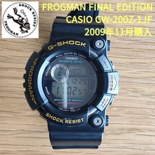 CASIO G-SHOCK GW-200Z-1JF Final Frogman Homme Solar Round Noir W49mm...