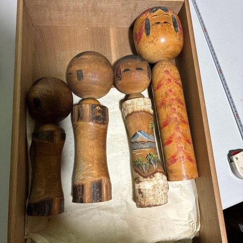 Traditional kokeshi doll set - kokeshi,