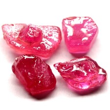 18.95Ct. Pierre précieuse naturelle rubis couleur rouge rosé brut mine Mozamb...