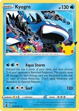 Carte Pokemon Anglaise Kyogre